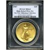 Image 3 : 1907 $20 High Relief, Wire Rim MS63 PCGS.
