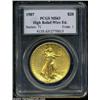 Image 3 : 1907 $20 High Relief, Wire Rim MS63 PCGS.