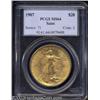 Image 1 : 1907 $20 Arabic Numerals MS64 PCGS.