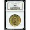 Image 3 : 1908 $20 No Motto MS66 NGC.