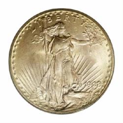 1908 $20 No Motto MS66 PCGS.