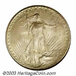 1908 $20 No Motto MS66 NGC.