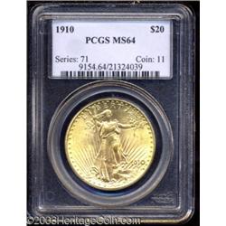1910 $20 MS64 PCGS.
