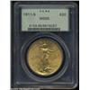 Image 3 : 1911-S $20 MS65 PCGS.