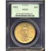Image 1 : 1922 $20 MS63 PCGS.
