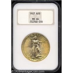 1927 $20 MS64 NGC.