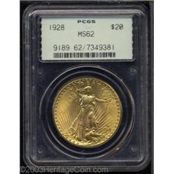 1928 $20 MS62 PCGS.