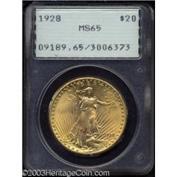 1928 $20 MS65 PCGS.