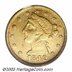 1849 $5 Moffat &amp; Co. Five Dollar XF40 PCGS.