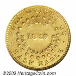 1849 Norris, Gregg, &amp; Norris Five Dollar--Repaired--ANACS. AU Details, Net VF 30.