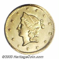 1853 50C Liberty Round 50 Cents, BG-428, R.3, MS65 PCGS.