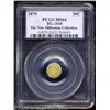 Image 1 : 1870 50C Liberty Round 50 Cents, BG-1010, R.3, MS64 PCGS.