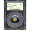 Image 1 : 1870 50C Liberty Round 50 Cents, BG-1047, High R.4, MS63 PCGS.