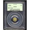 Image 1 : 1860 $1 Liberty Octagonal 1 Dollar, BG-1102, R.4, MS60 PCGS.