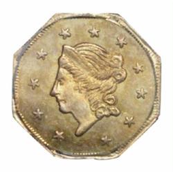 1871 $1 Liberty Octagonal 1 Dollar, BG-1104, High R.4, MS65 PCGS.