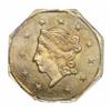 Image 1 : 1871 $1 Liberty Octagonal 1 Dollar, BG-1104, High R.4, MS65 PCGS.