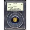 Image 1 : 1869 $1 Liberty Octagonal 1 Dollar, BG-1106, High R.4, MS61 PCGS.