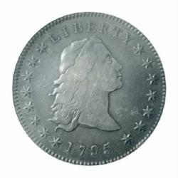 1795 $1 Flowing Hair, Three Leaves VF30 PCGS.