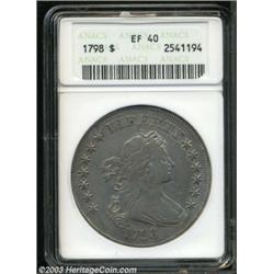 1798 $1 Large Eagle XF40 ANACS.