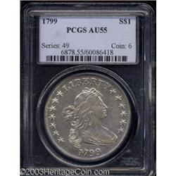 1799 $1 AU55 PCGS.