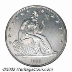 1839 PS$1 Name Omitted, Judd-104 Restrike, Pollock-116, R.7, PR64 NGC.