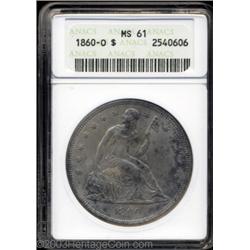 1860-O $1 MS61 ANACS.