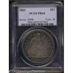 1863 $1 PR64 PCGS.