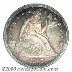 1865 $1 PR65 PCGS.