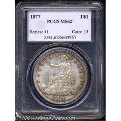 1877 T$1 MS62 PCGS.