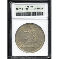 1877-S T$1 MS61 ANACS.