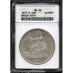 1877-S T$1 MS62 ANACS.