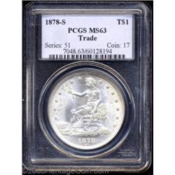1878-S T$1 MS63 PCGS.