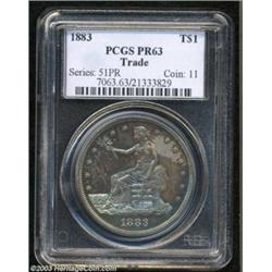 1883 T$1 PR63 PCGS.