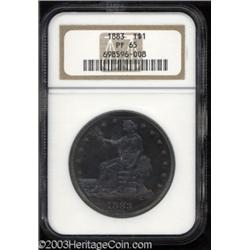 1883 T$1 PR65 NGC.