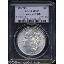 1878 7TF $1 Reverse of 1878 MS65 PCGS.