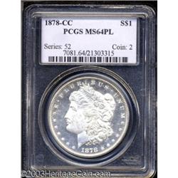 1878-CC $1 MS64 Prooflike PCGS.