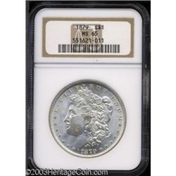 1879 $1 MS65 NGC.
