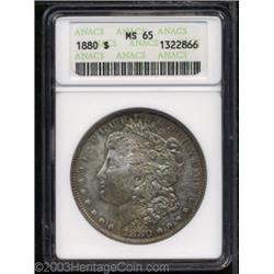 1880 $1 MS65 ANACS.