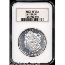 1880-CC $1 MS64 Deep Mirror Prooflike NGC.