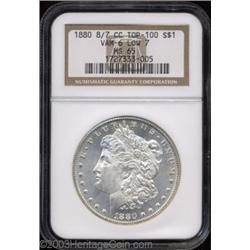 1880-CC $1 8 Over Low 7 MS65 NGC.