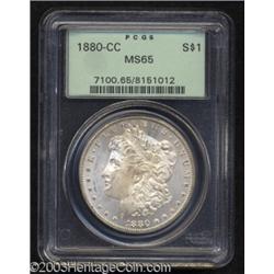1880-CC $1 8 Over Low 7 MS65 PCGS.