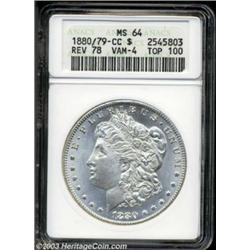 1880/79-CC $1 Reverse of 1878 MS64 ANACS.