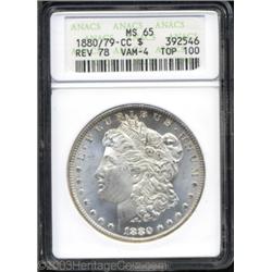 1880/79-CC $1 Reverse of 1878 MS65 ANACS.