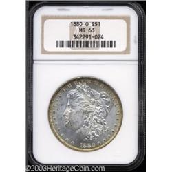 1880-O $1 MS63 NGC.