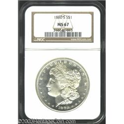 1880-S $1 MS67 NGC.