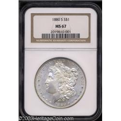 1880-S $1 MS67 NGC.
