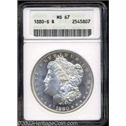 1880-S $1 MS67 ANACS.