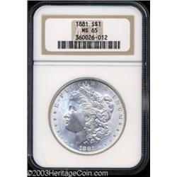 1881 $1 MS65 NGC.