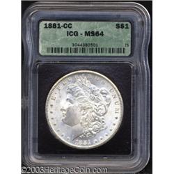 1881-CC $1 MS64 ICG.