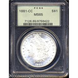 1881-CC $1 MS65 PCGS.